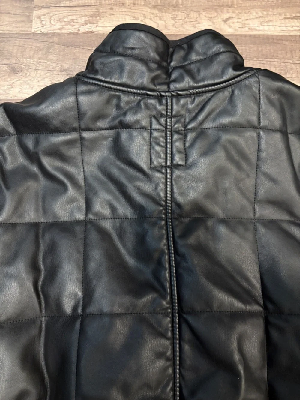NWOT Free People Dolman Quilted Vegan Leather Jacket - Picture 5 of 5